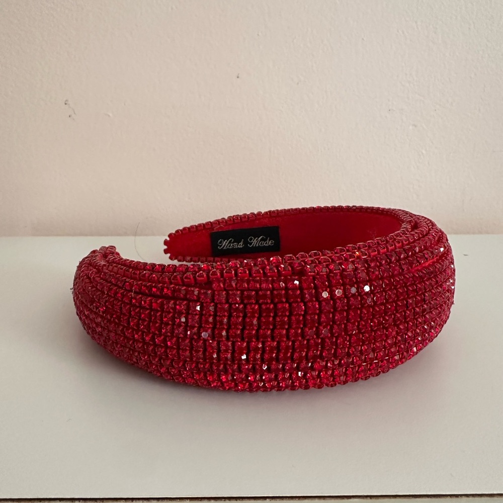 Red Crystal Embellished Headband